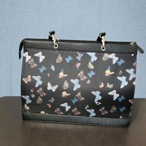 Dominic Pangborn black butterfly tote bag